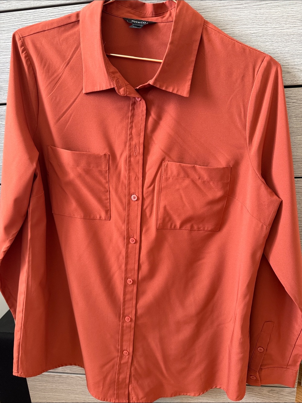 RW&CO. Rust Button-Up Blouse